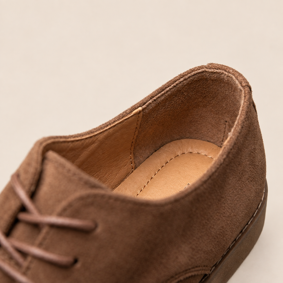 Men's Suede Lace-Up Derby Shoes