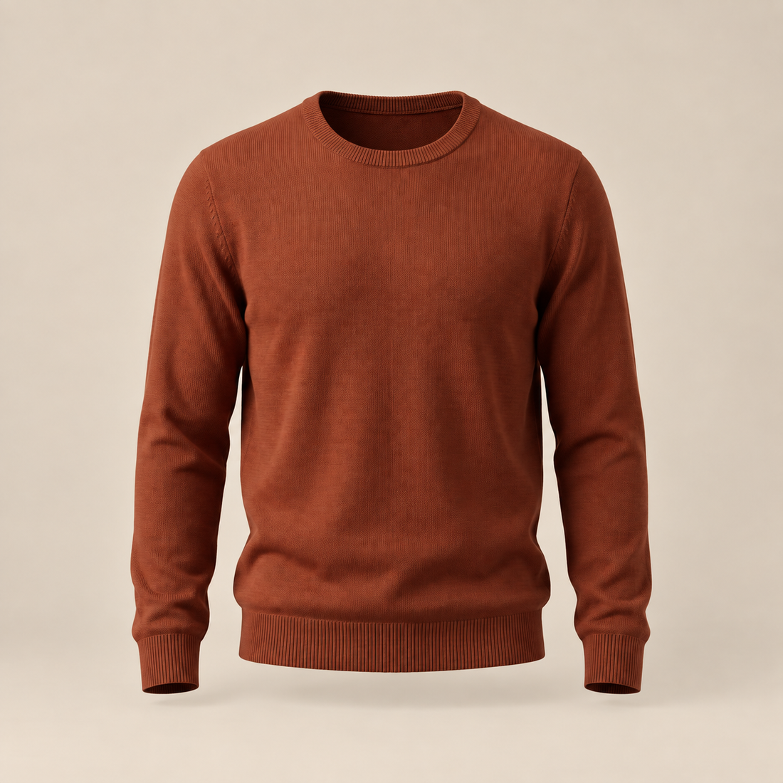 Men's Fine Knit Crew Neck Sweater