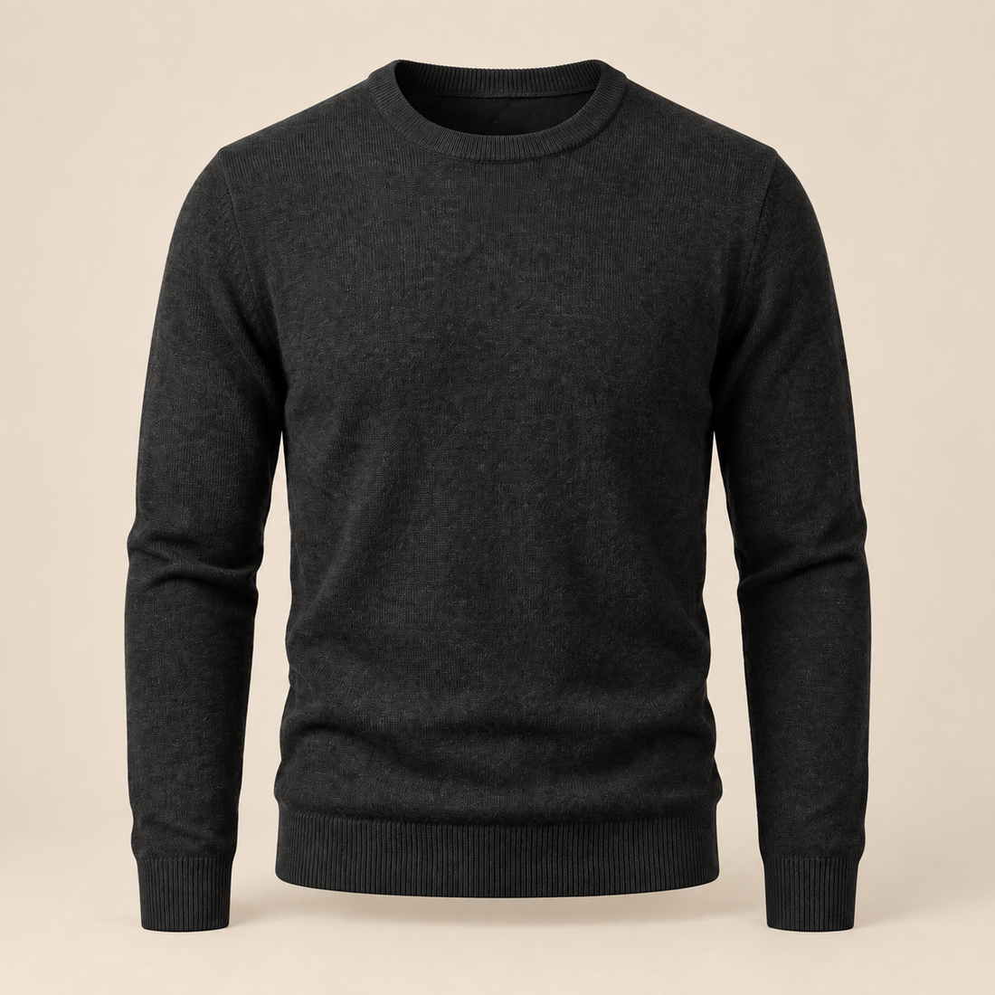 Men's Fine Knit Crew Neck Sweater