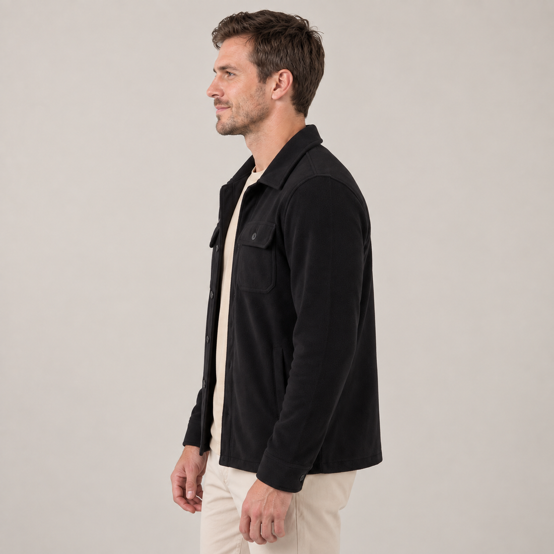 Men's Fleece Overshirt Jacket