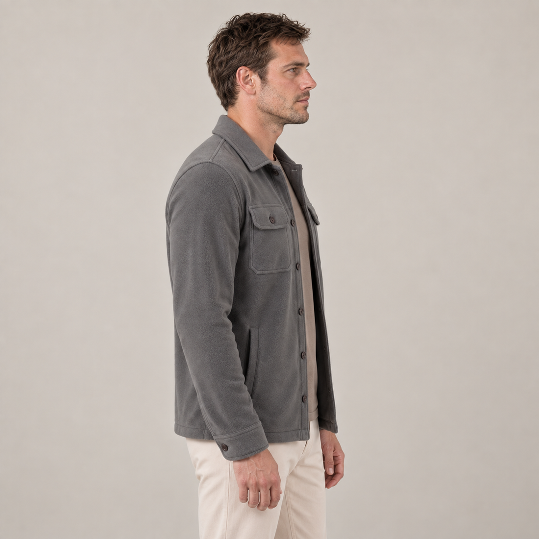 Men's Fleece Overshirt Jacket