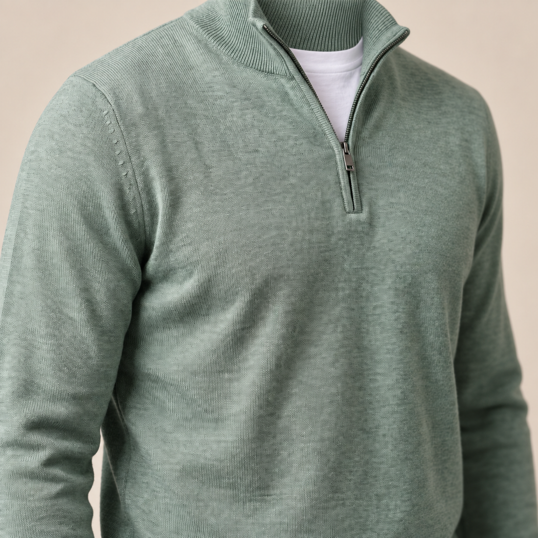 Men's Half-Zip Knit Sweater