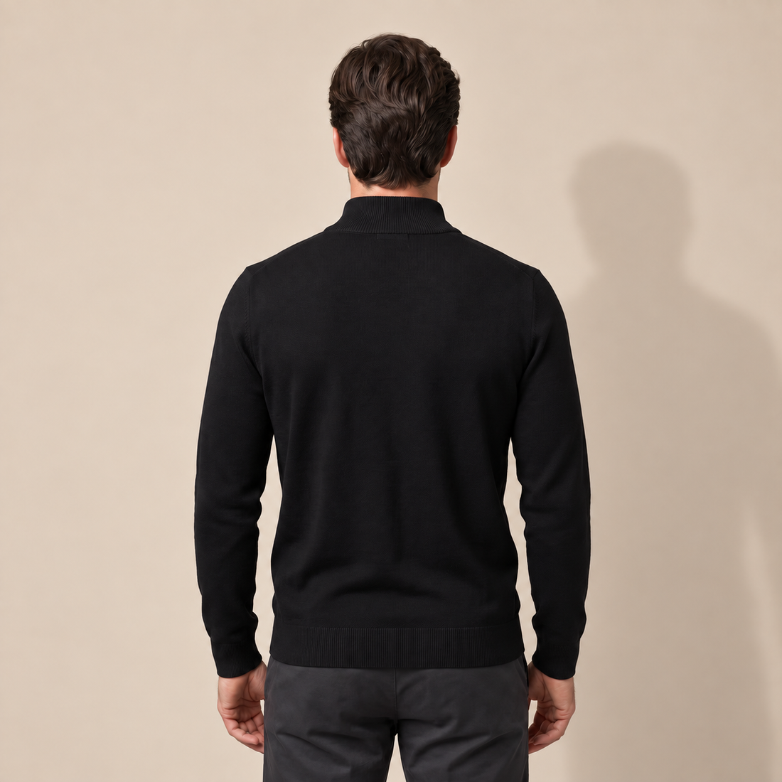 Men's Half-Zip Knit Sweater