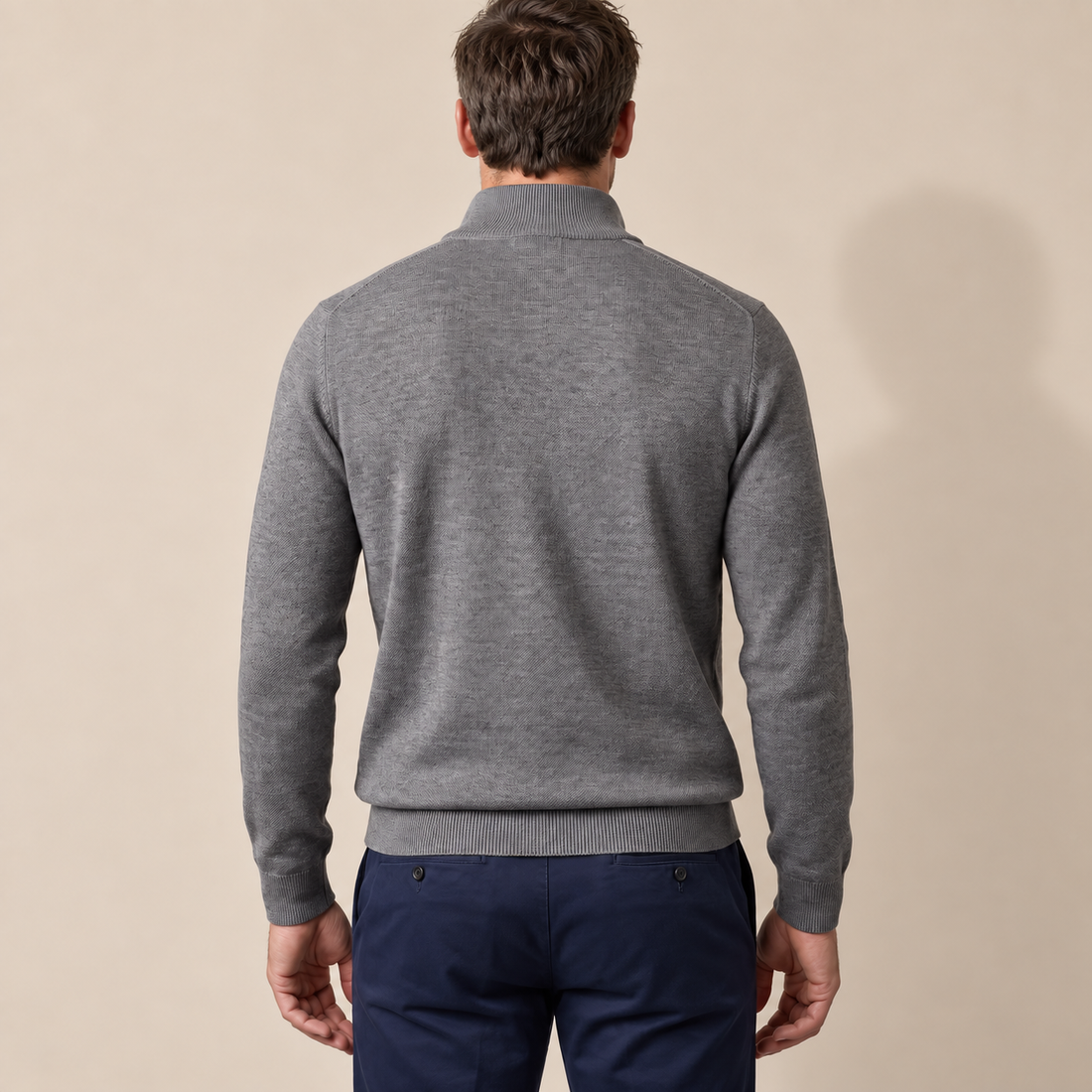 Men's Half-Zip Knit Sweater