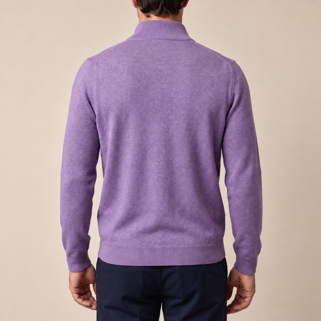 Men's Half-Zip Knit Sweater