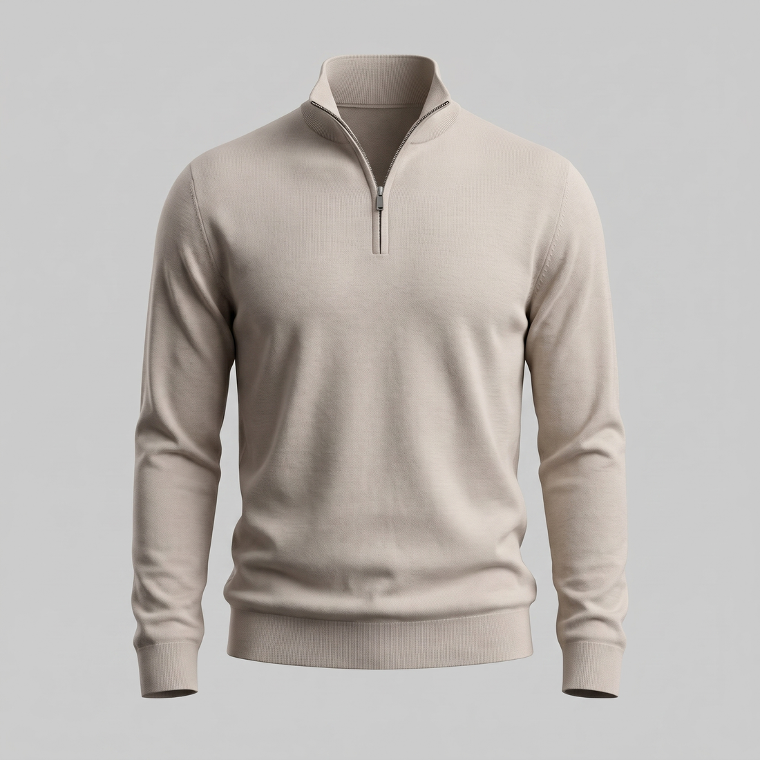 Men's Half-Zip Knit Sweater