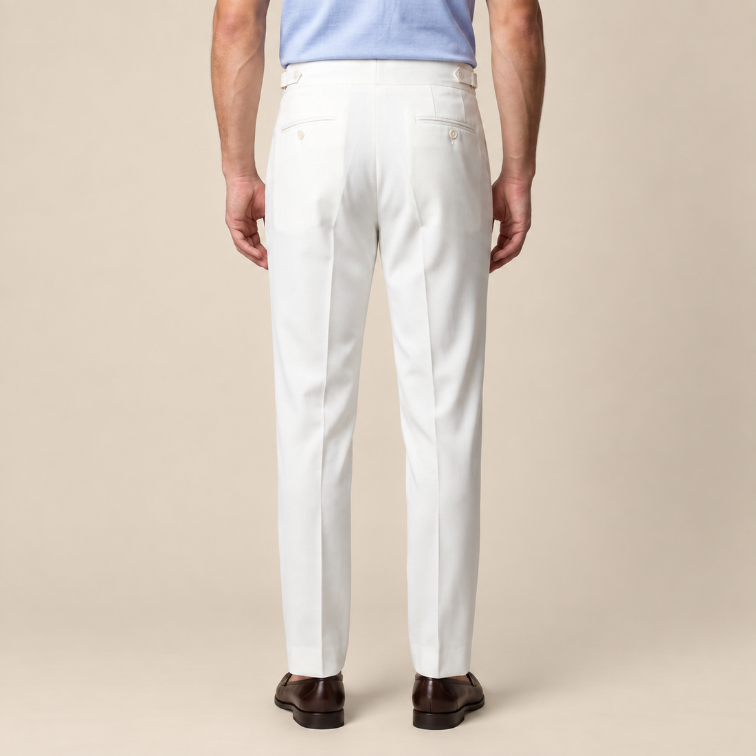 Men's High Waist Formal Trousers with Tailored Fit