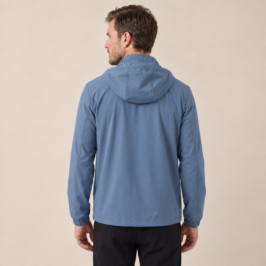 Men's Softshell Jacket with Drawstring Hood