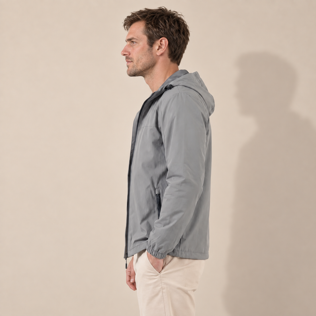 Men's Hooded Windbreaker Jacket