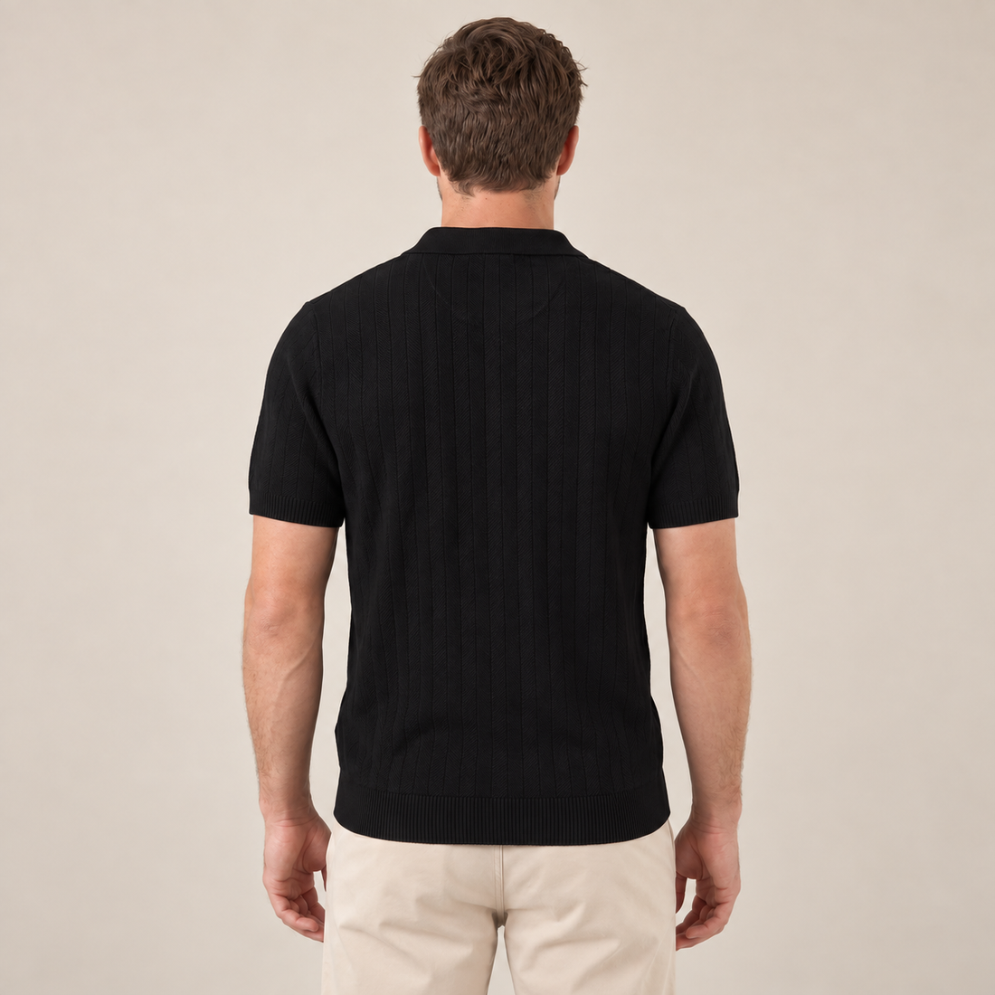 Men's Knit Button Shirt
