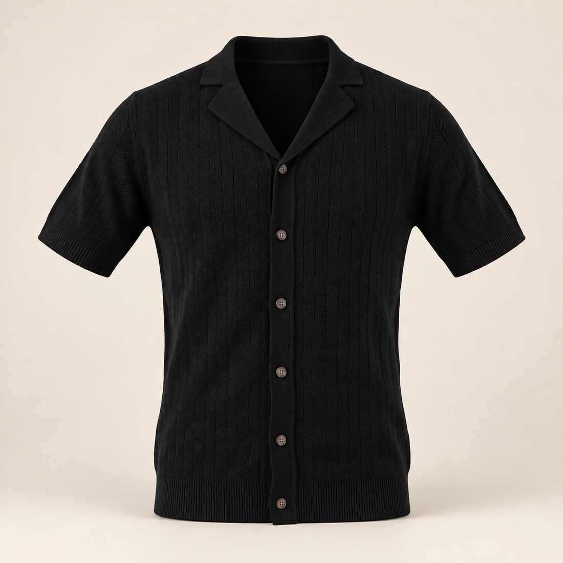 Men's Knit Button Shirt