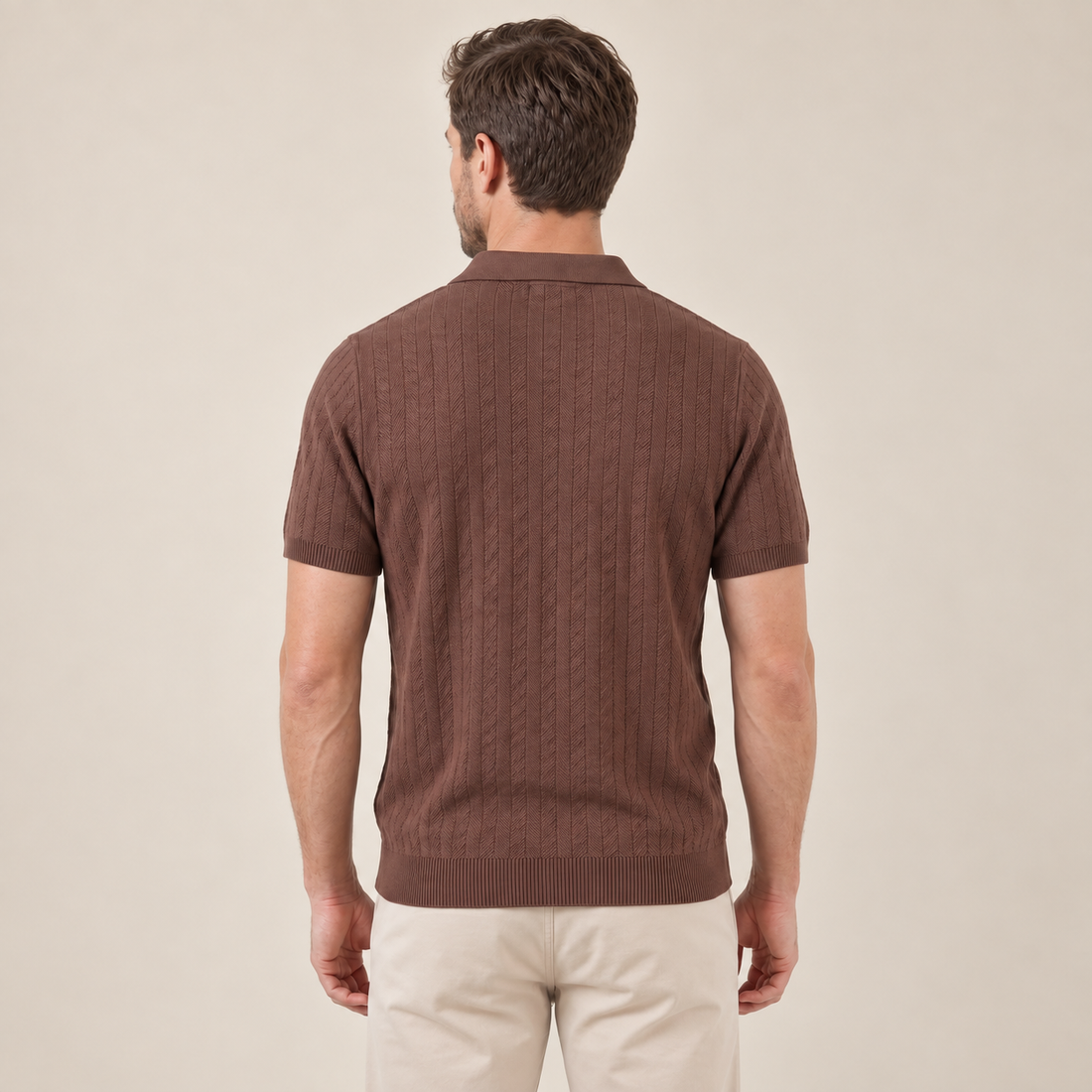 Men's Knit Button Shirt