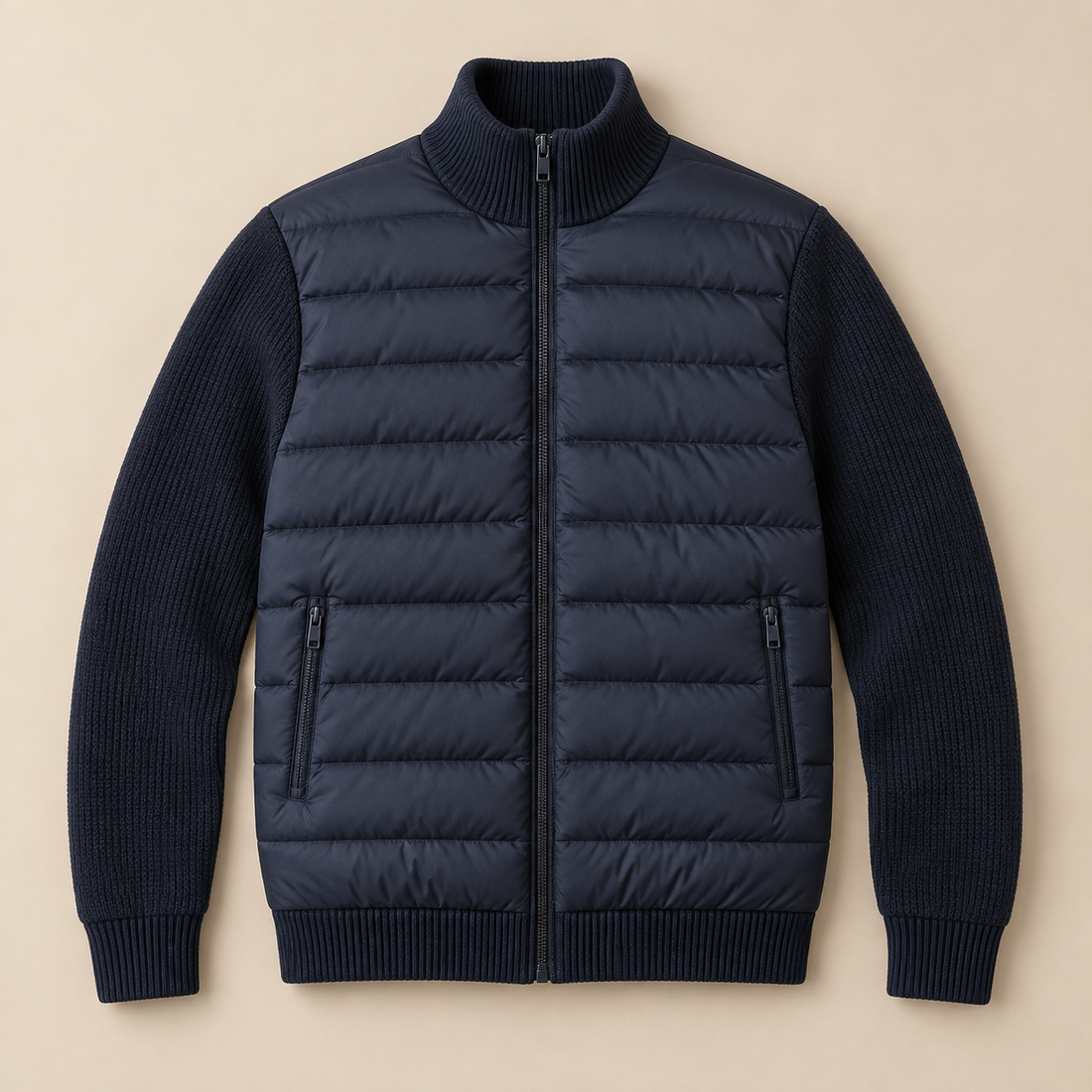 Men's Knit Sleeve Down Jacket