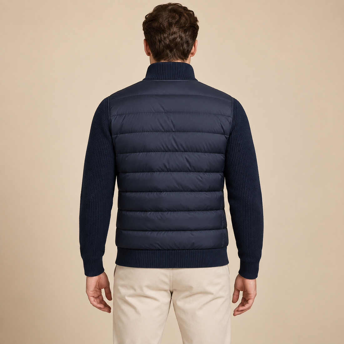 Men's Knit Sleeve Down Jacket