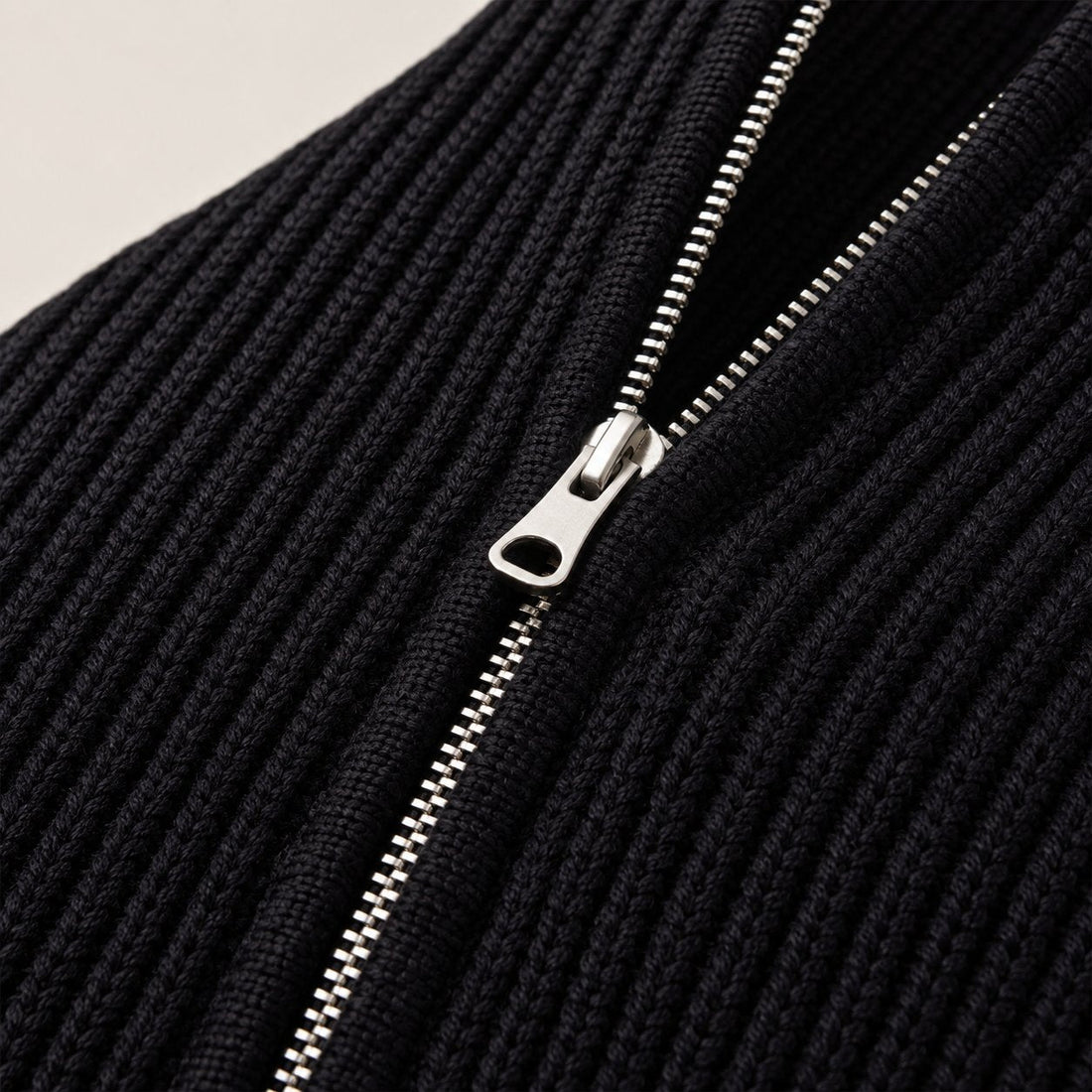 Men's Knitted Zip Up Cardigan