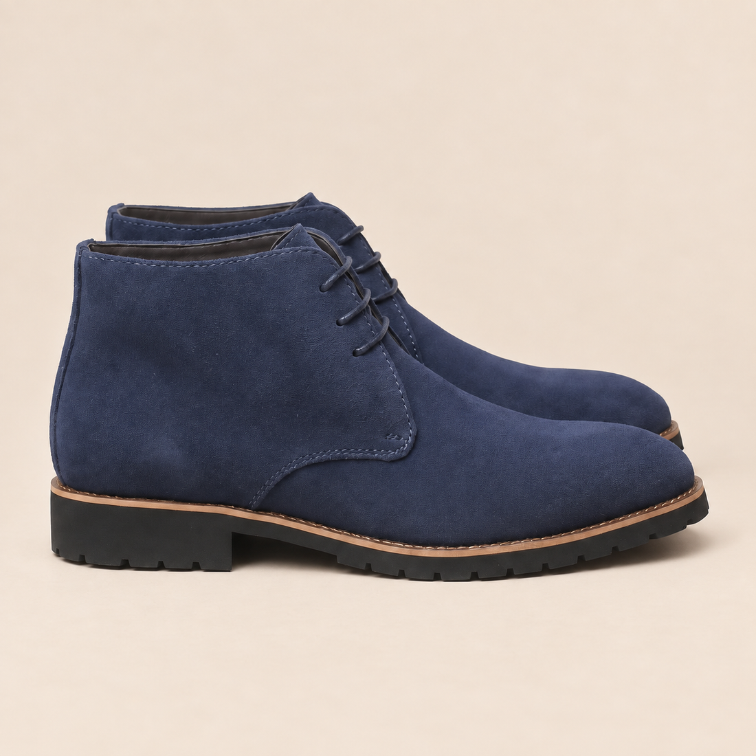 Men's Faux Leather Ankle Boots