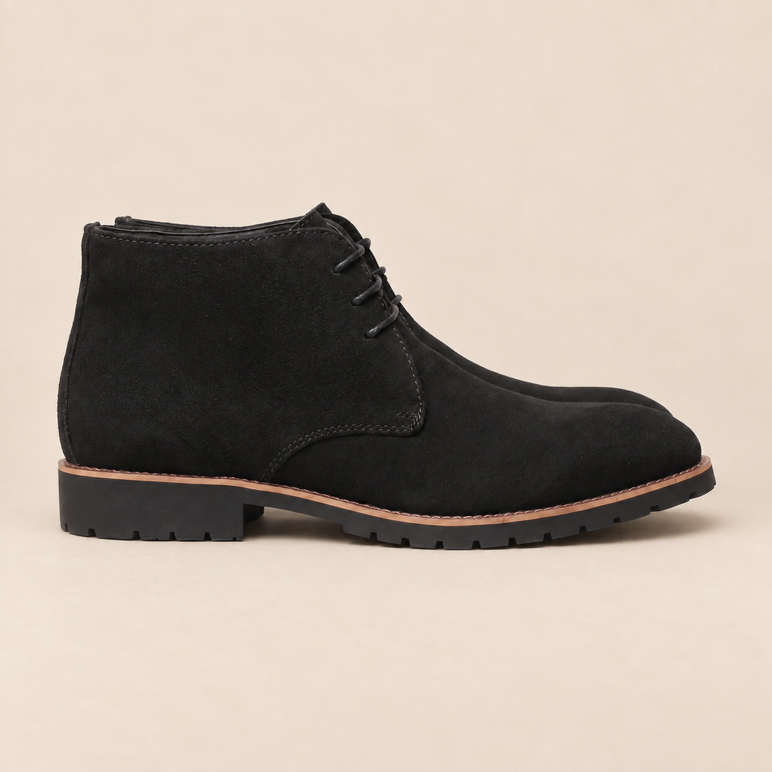 Men's Faux Leather Ankle Boots