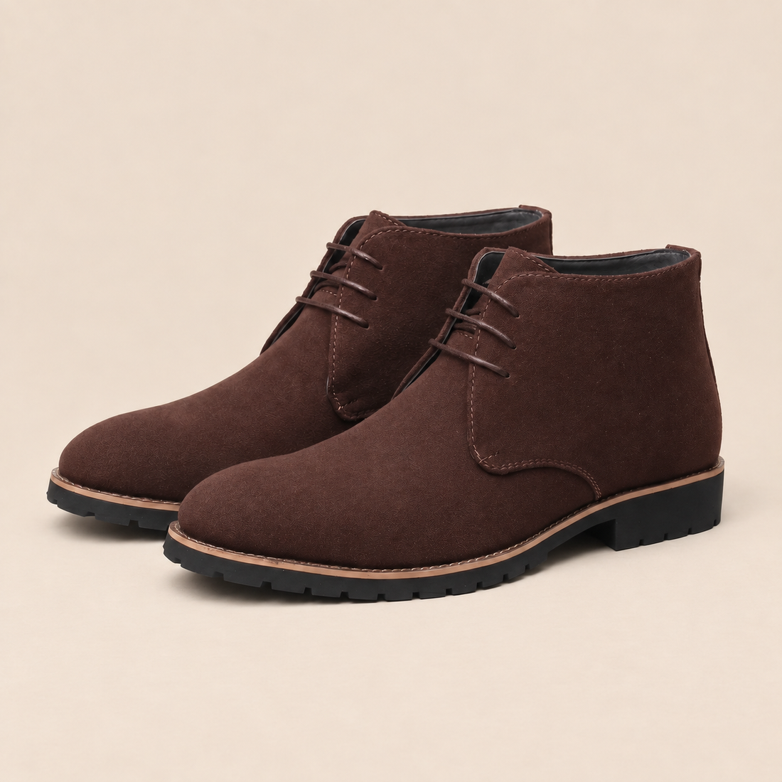 Men's Faux Leather Ankle Boots