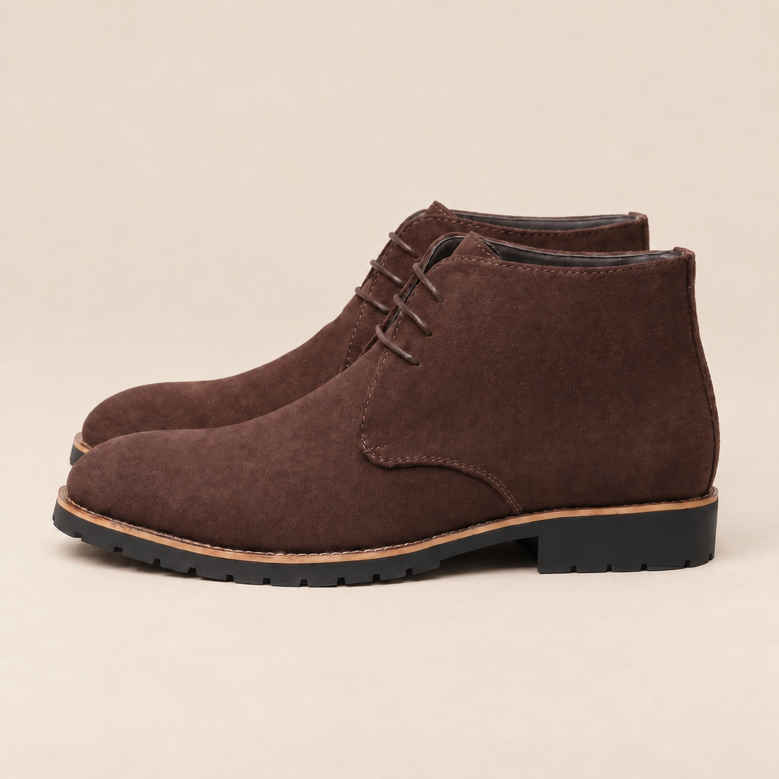 Men's Faux Leather Ankle Boots