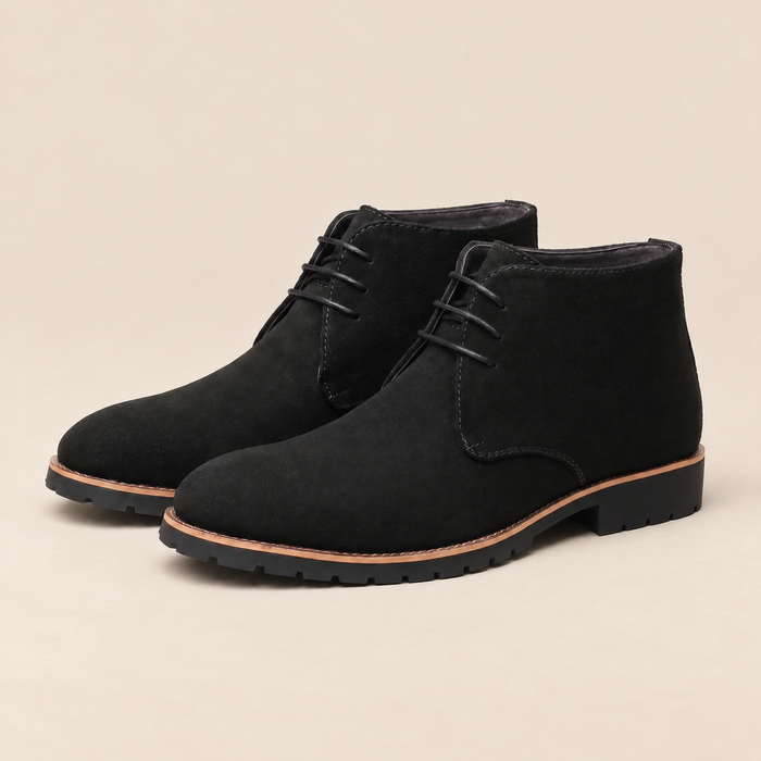 Men's Faux Leather Ankle Boots