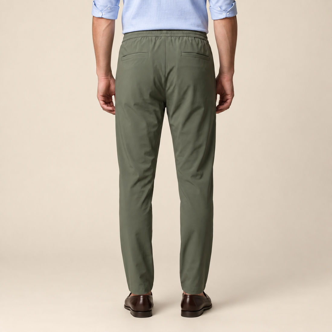 Men's Lightweight Nylon Drawstring Trousers