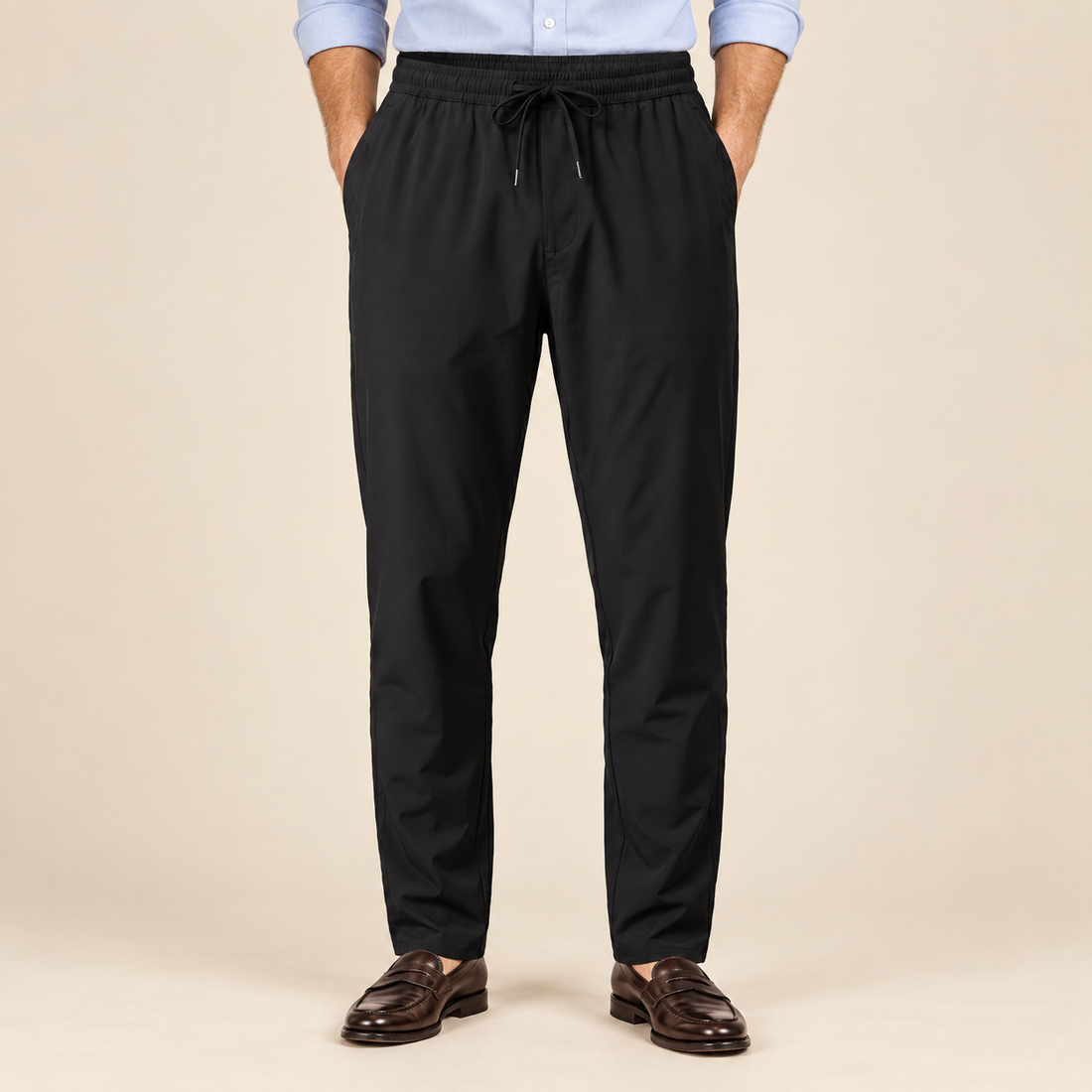 Men's Lightweight Nylon Drawstring Trousers