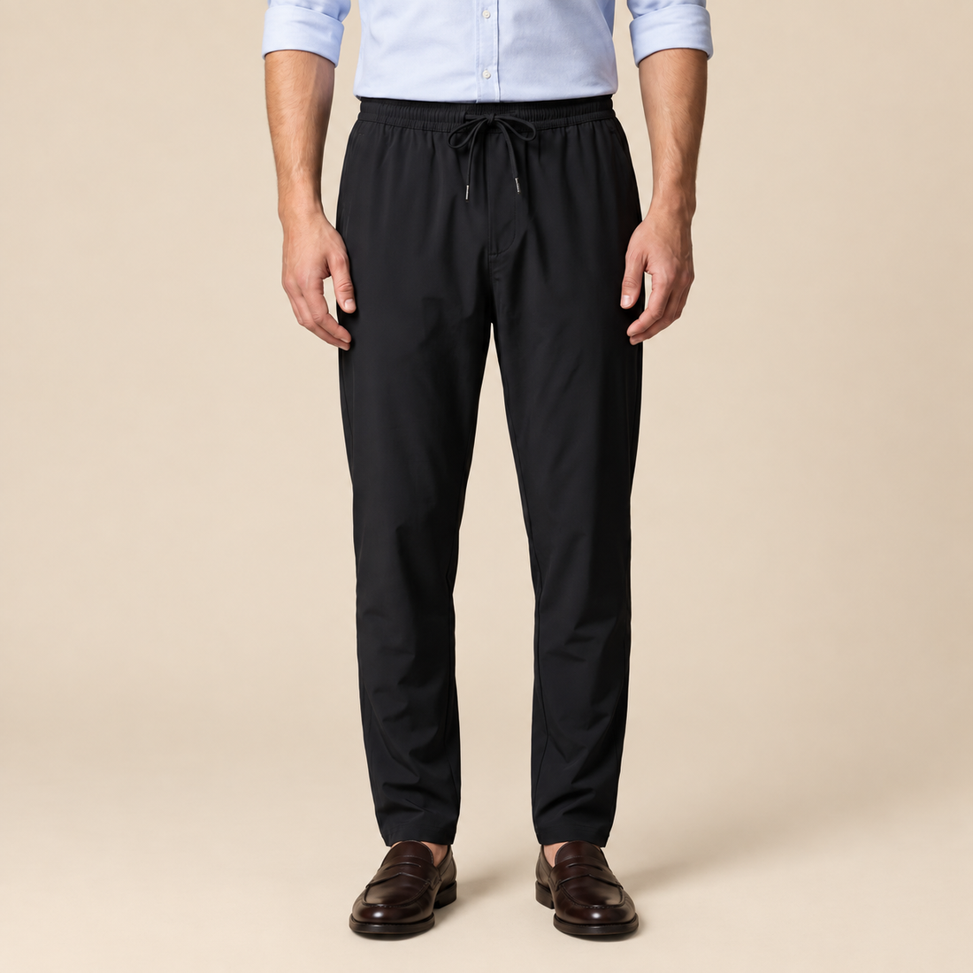 Men's Lightweight Nylon Drawstring Trousers