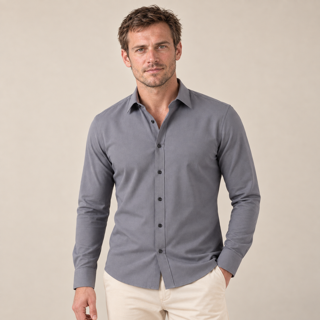 Men's Long Sleeve Dress Shirt