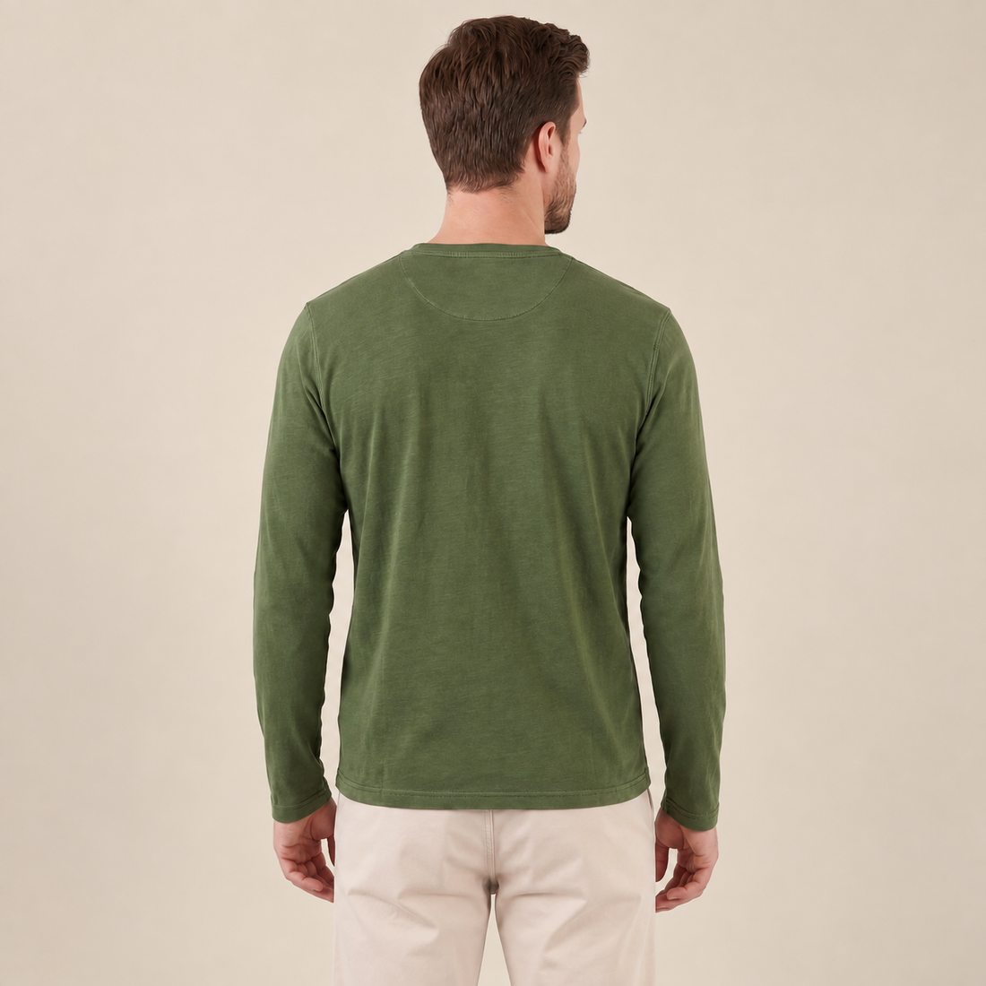 Men's Long Sleeve Henley Shirt