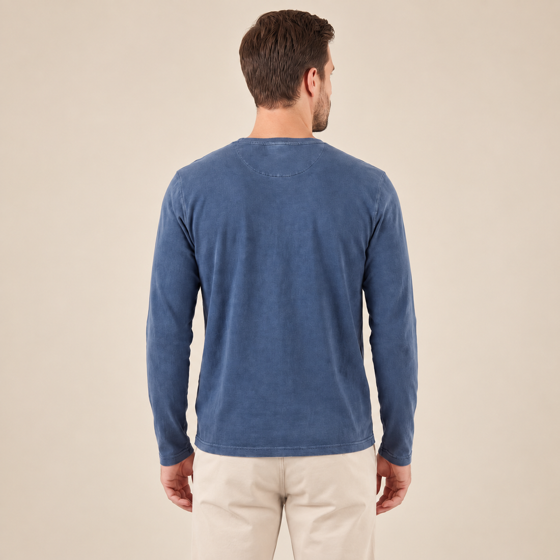 Men's Long Sleeve Henley Shirt