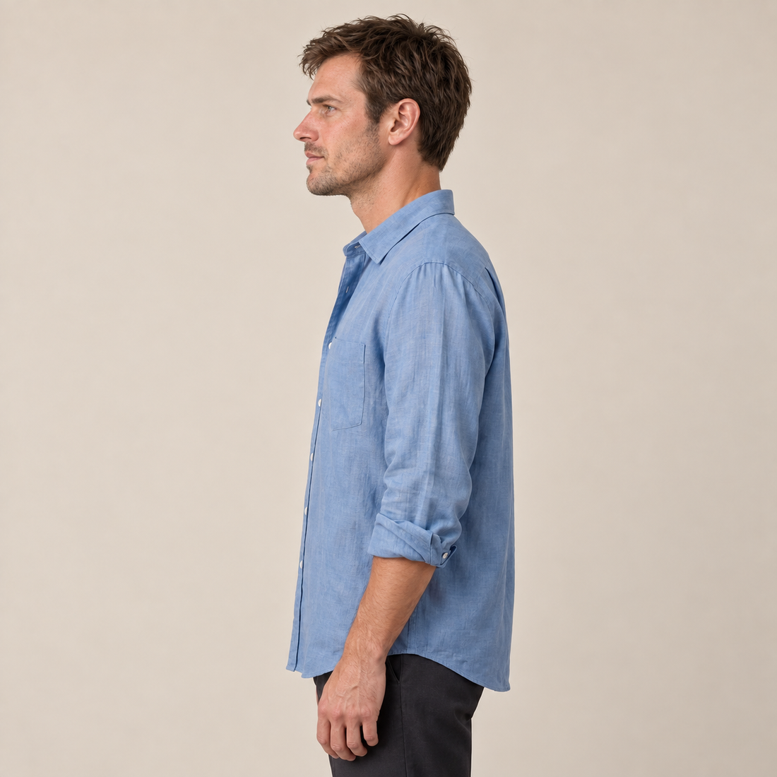 Men's Long Sleeve Oversized Shirt
