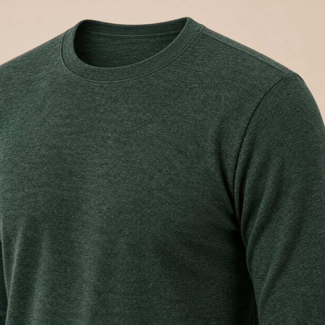 Men's Long-Sleeved Crew Neck Sweater