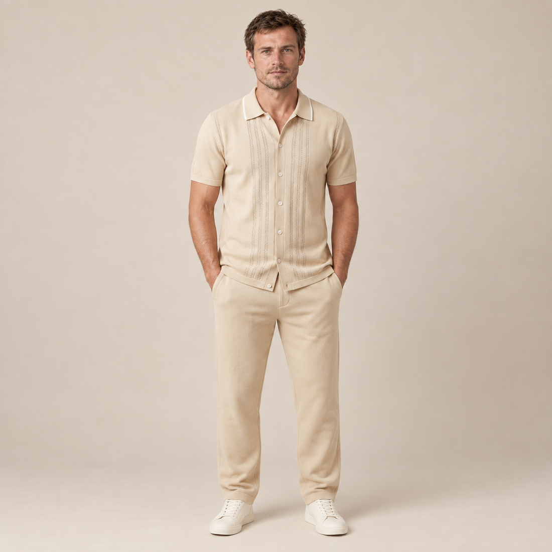 Men's Loungewear Knit Two-Piece Set