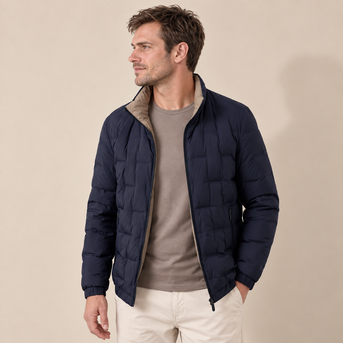 Men's Modern Quilted Jacket