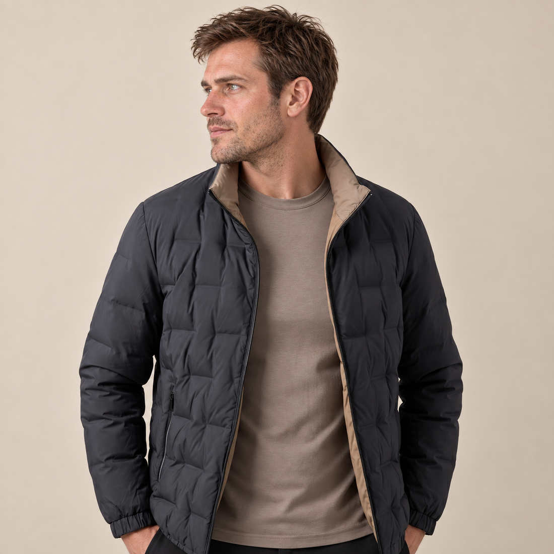 Men's Modern Quilted Jacket