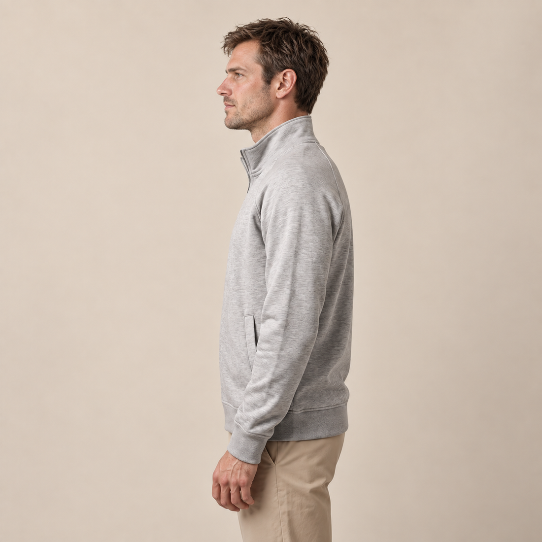 Men's Oversized Full-Zip Track Jacket