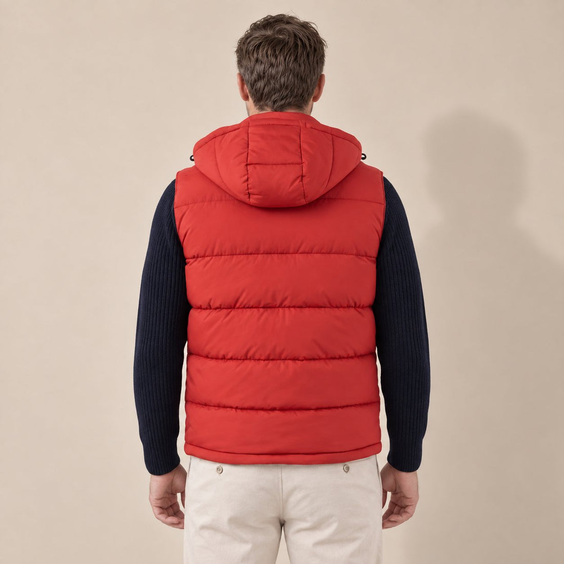 Men's Padded Body Warmer Vest with Hood