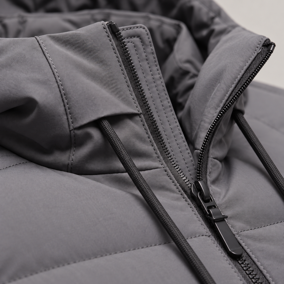 Men's Puffer Winter Jacket with Quilted Insulation