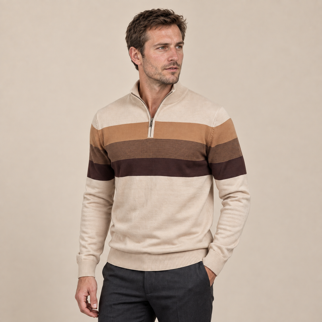Men's Quarter-Zip Sweater