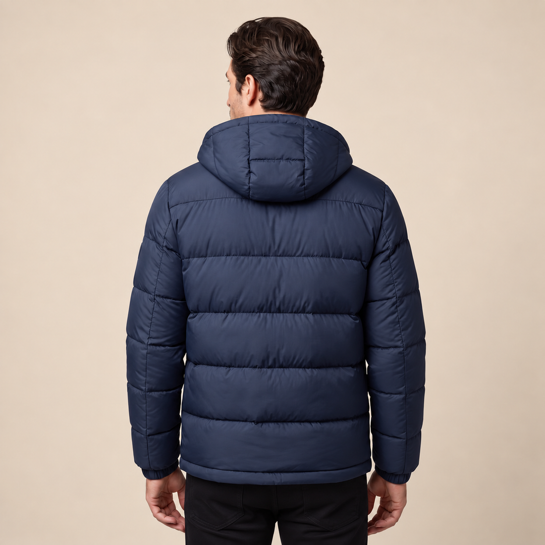 Men's Quilted Hooded Puffer Jacket