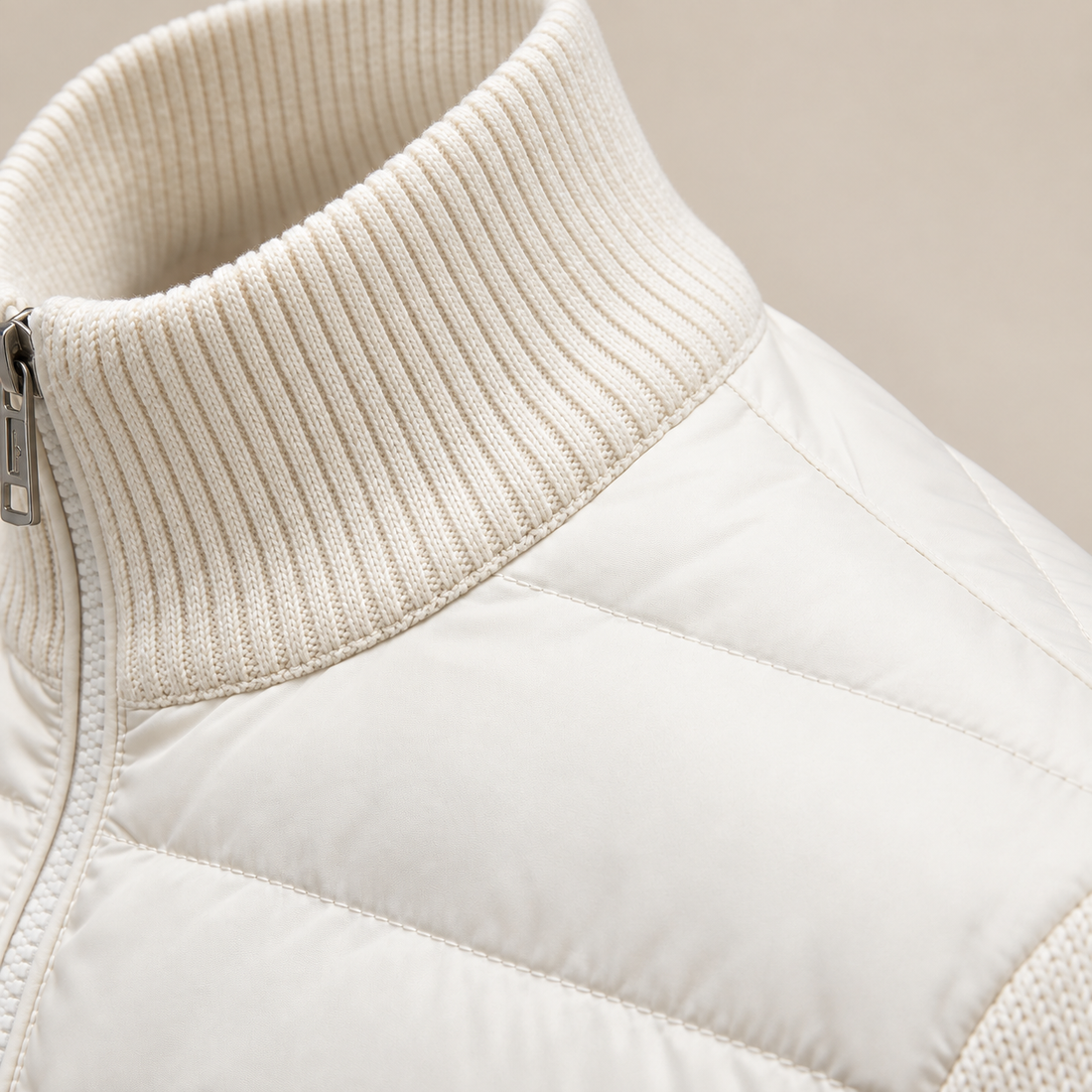 Men's Quilted Hybrid Stand Collar Jacket