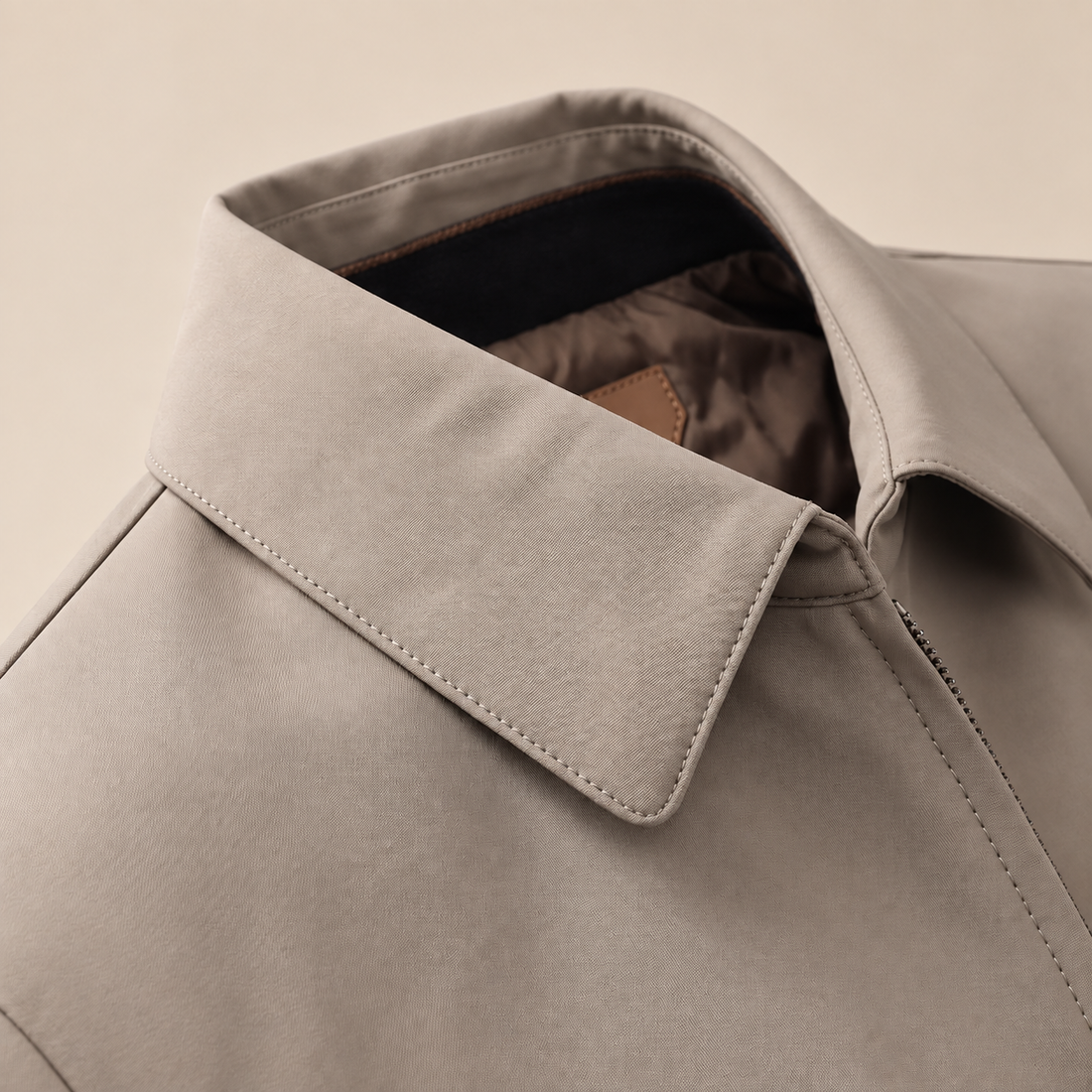 Men's Quilted Lined Zip Jacket