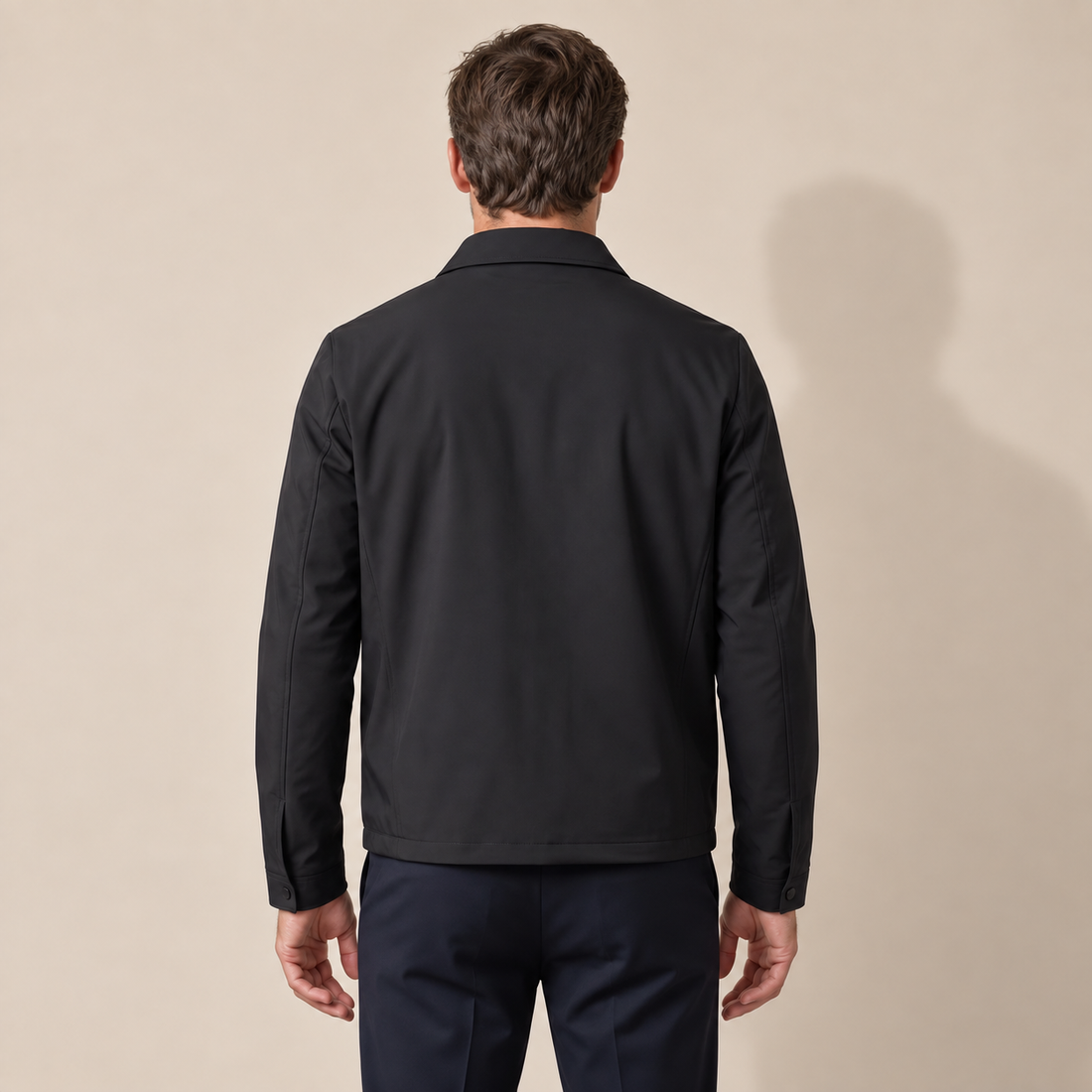 Men's Quilted Lined Zip Jacket
