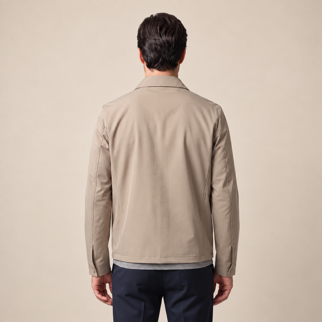 Men's Quilted Lined Zip Jacket