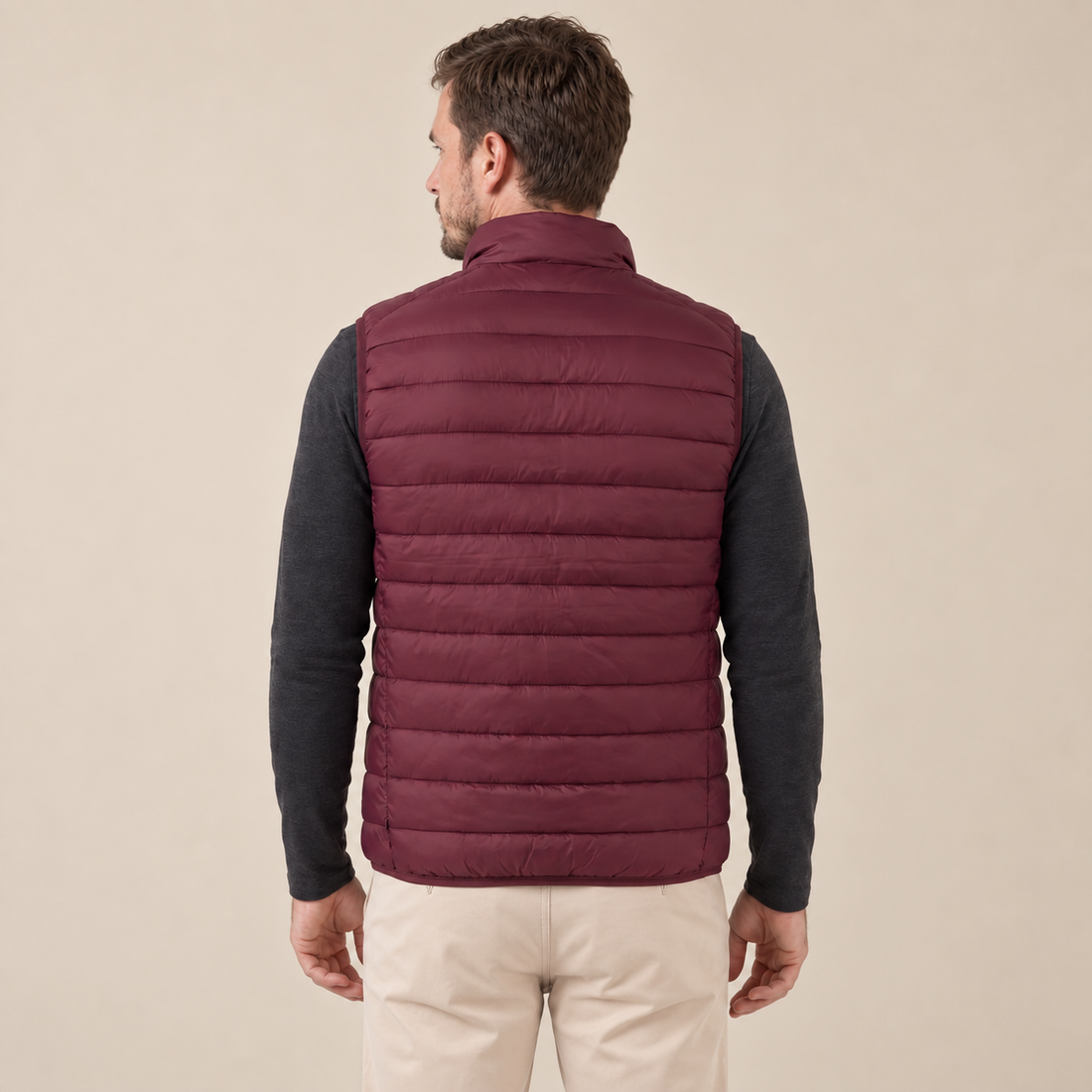 Men's Nylon Quilted Padded Gilet