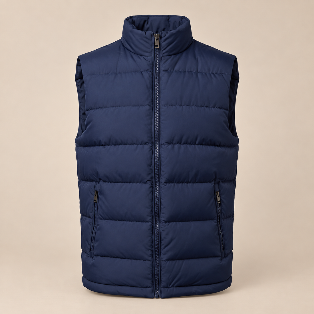 Men's Quilted Padded Gilet with Contrast Lining