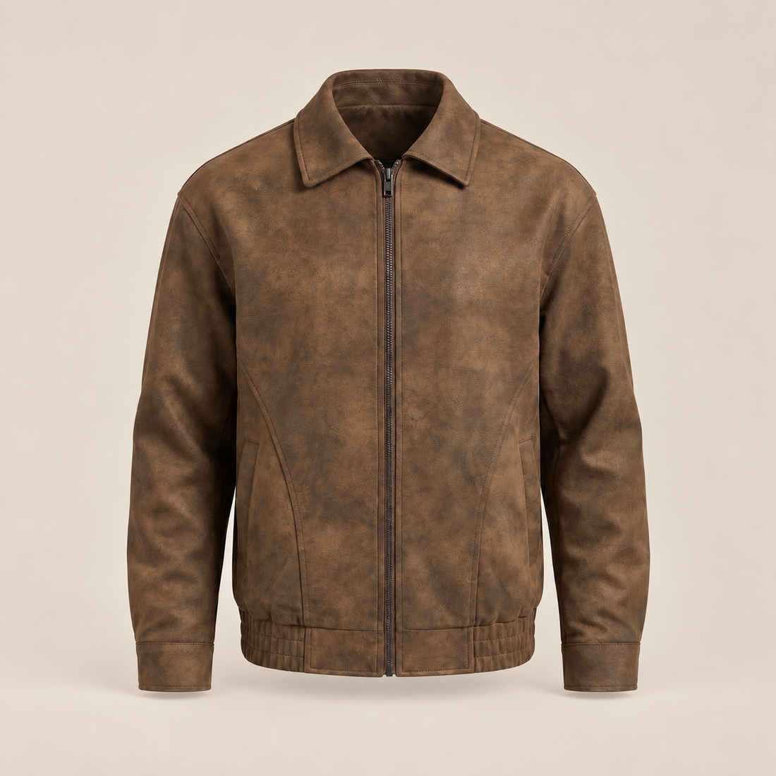 Men's Relaxed Fit Collar Jacket