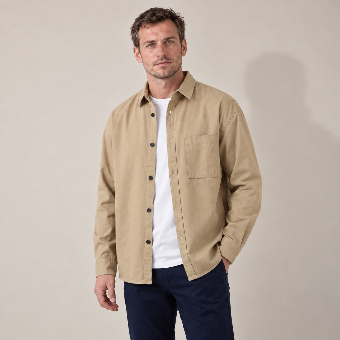 Men's Relaxed Overshirt Jacket