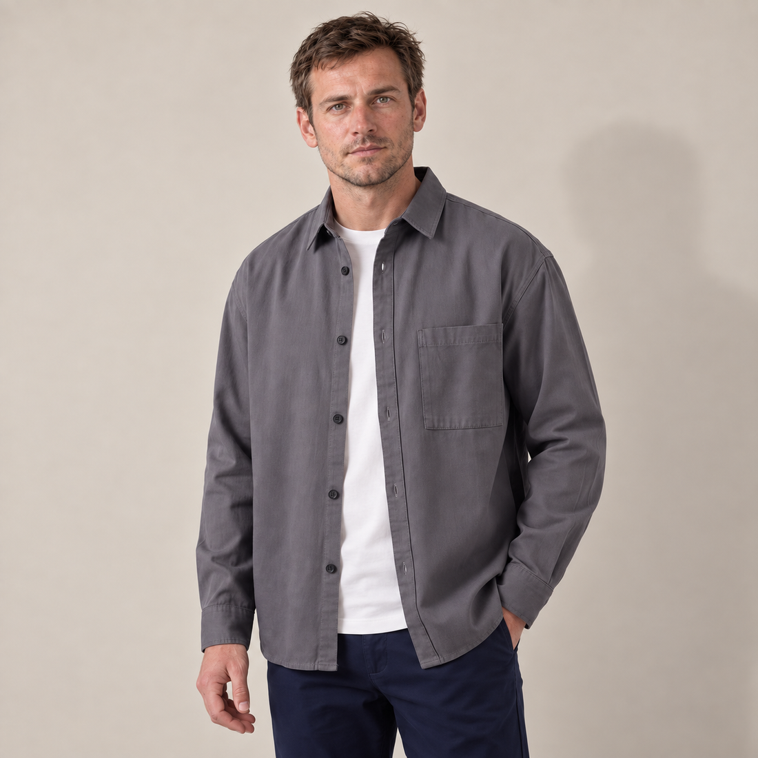 Men's Relaxed Overshirt Jacket