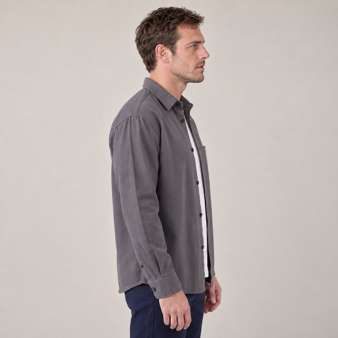 Men's Relaxed Overshirt Jacket